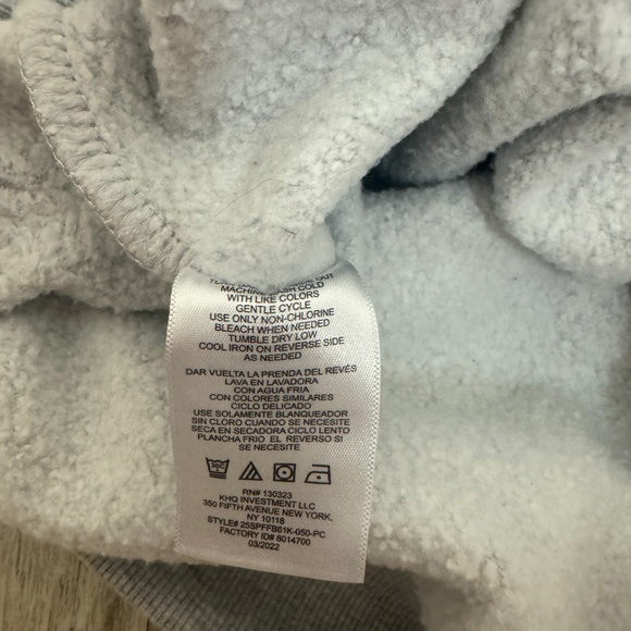 Spyder boys gray small 7/8 hooded sweatshirt - Picture 7 of 8